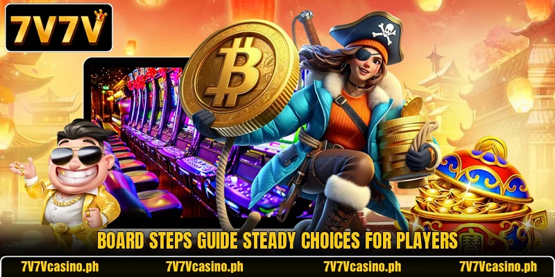 Board steps guide steady choices for players Board steps guide steady choices for players