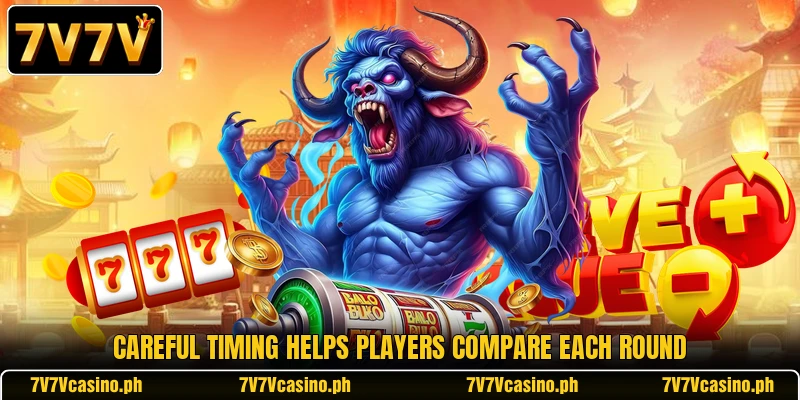 Careful timing helps players compare each round Careful timing helps players compare each round