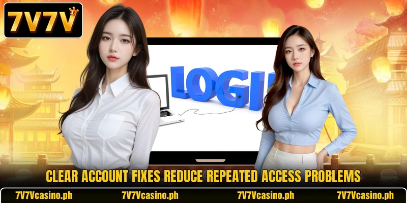Clear account fixes reduce repeated access problems