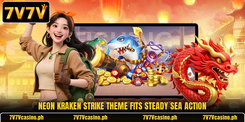 Neon Kraken Strike theme fits steady sea action Neon Kraken Strike theme fits steady sea action