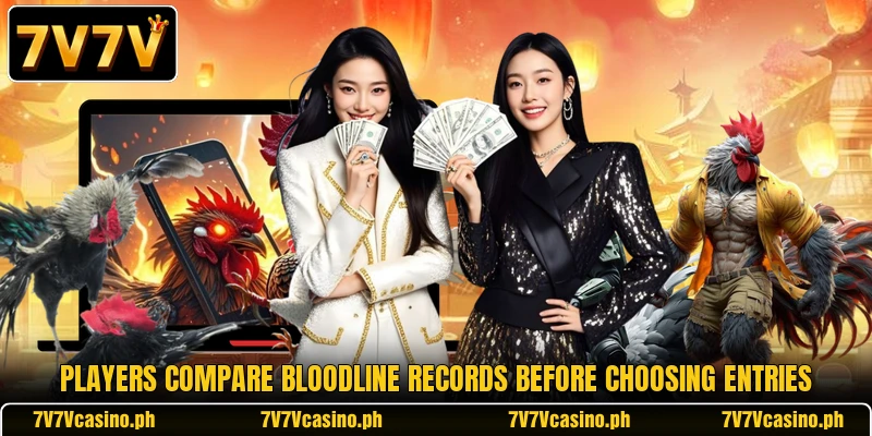 Players compare bloodline records before choosing entries Players compare bloodline records before choosing entries