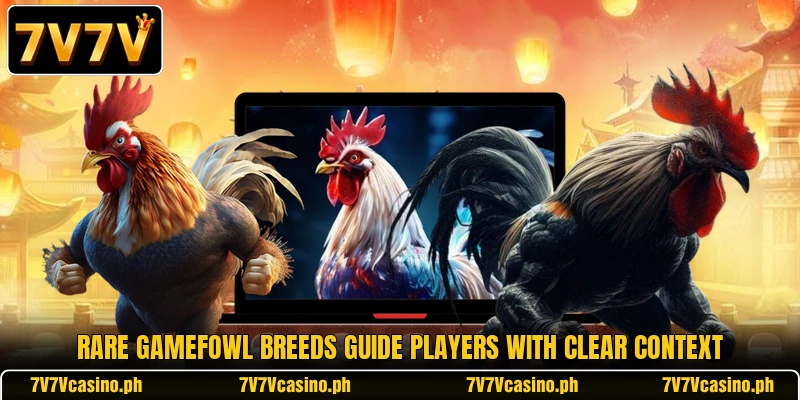 Rare gamefowl breeds guide players with clear context Rare gamefowl breeds guide players with clear context