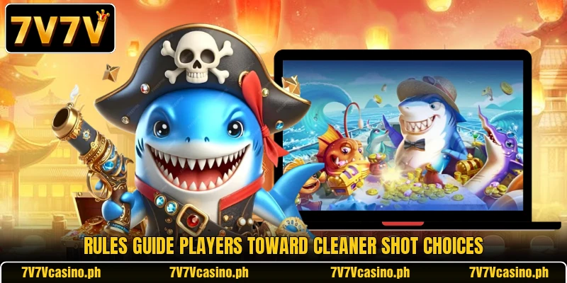Rules guide players toward cleaner shot choices Rules guide players toward cleaner shot choices