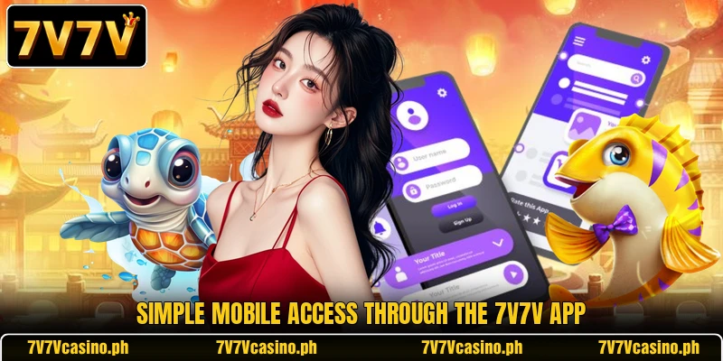 Simple mobile access through the 7V7V app