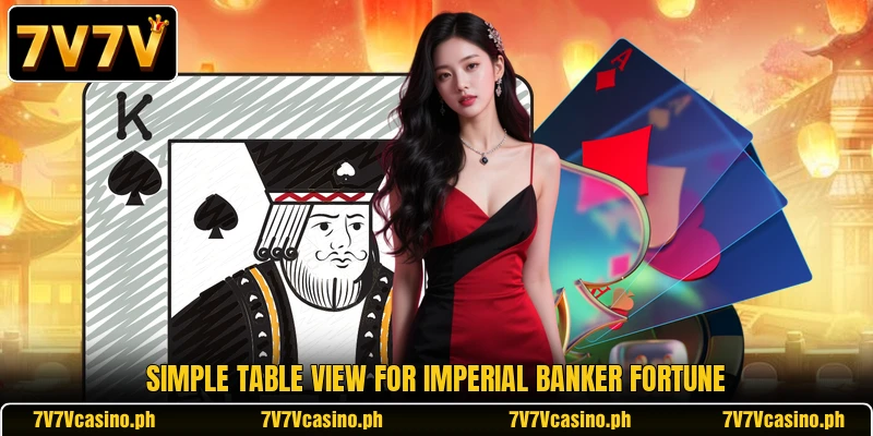 Simple table view for Imperial Banker Fortune Simple table view for Imperial Banker Fortune
