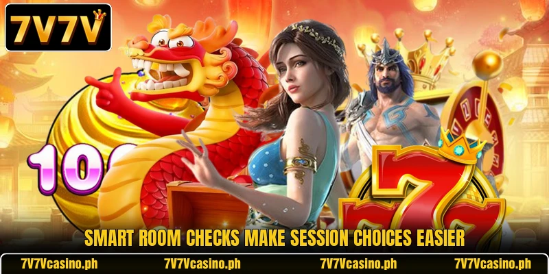 Smart room checks make session choices easier Smart room checks make session choices easier