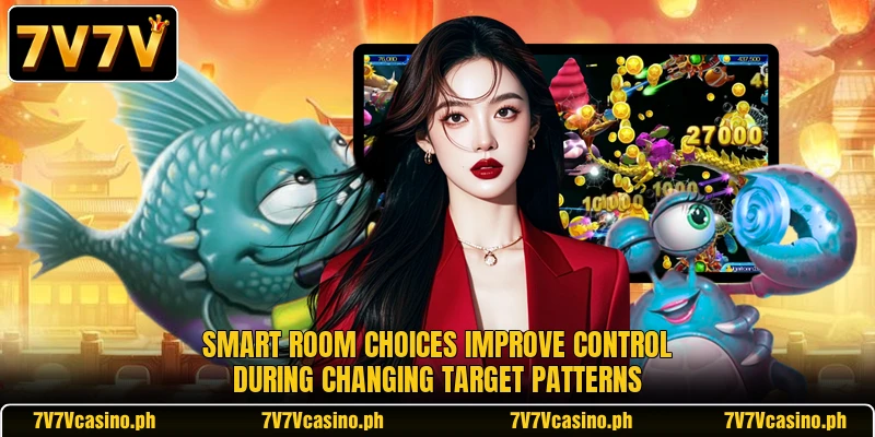 Smart room choices improve control during changing target patterns Smart room choices improve control during changing target patterns